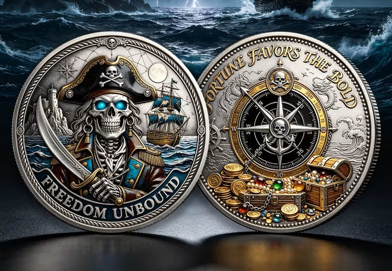 Medieval Captain and Nautical Compass Collectible