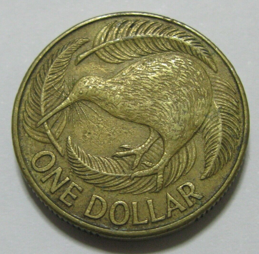 NEW ZEALAND 1990 $1 COIN