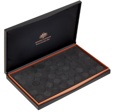 ROYAL AUSTRALIAN MINT - PRESENTATION CASE FOR 45 X $2 COIN IN CAPSULES