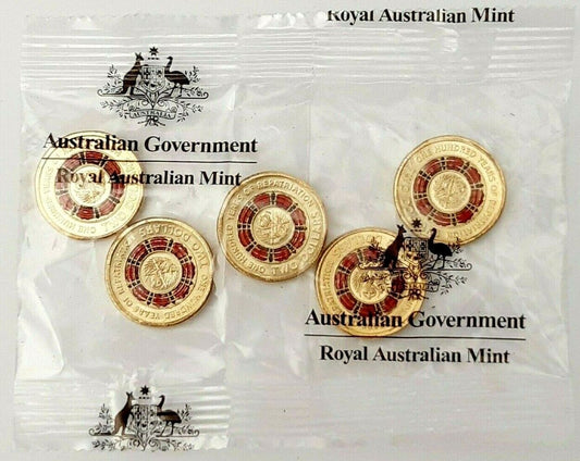 2019 100 YEARS OF REPATRIATION $2 RAM BAG 5 UNCIRCULATED COINS