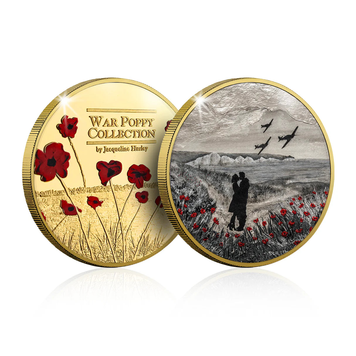 War Poppy 'Til We Meet Again' Gold-plated Prooflike Commemorative