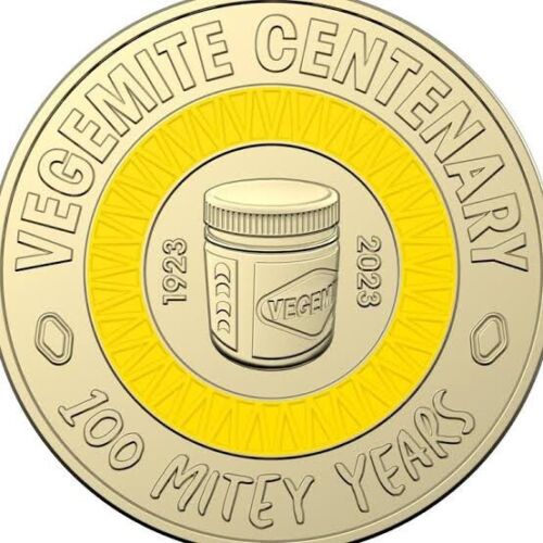 2023 100 years of Vegemite - Yellow - $2 unc