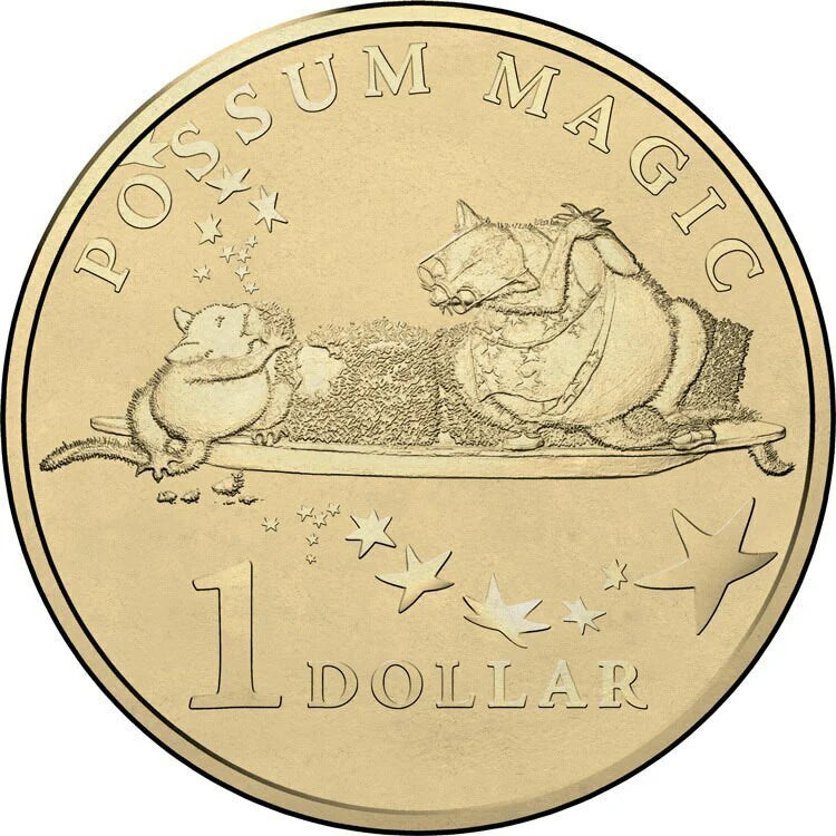 2017 $1 Coin - Possum Magic - Lamingtons Are Magical And a Cure For Invisibility