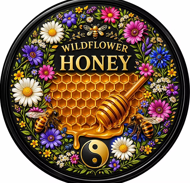 HONEY BEE: Wildflower Yin Yang 1 Oz .999 Copper Round Italy 2026