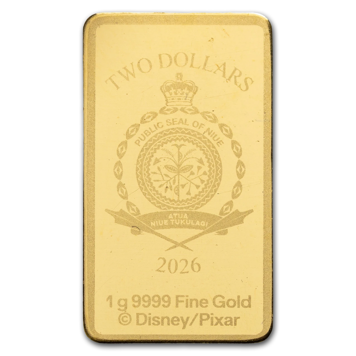 PRE ORDER -2026 Niue Toy Story – The Claw 1g Rectangle Gold Coin