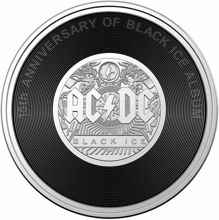 2023 AC/DC Black Ice - uncirculated 20c coin