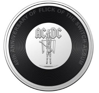 2022 AC/DC Flick the Switch - 40th Anniversary uncirculated 20c