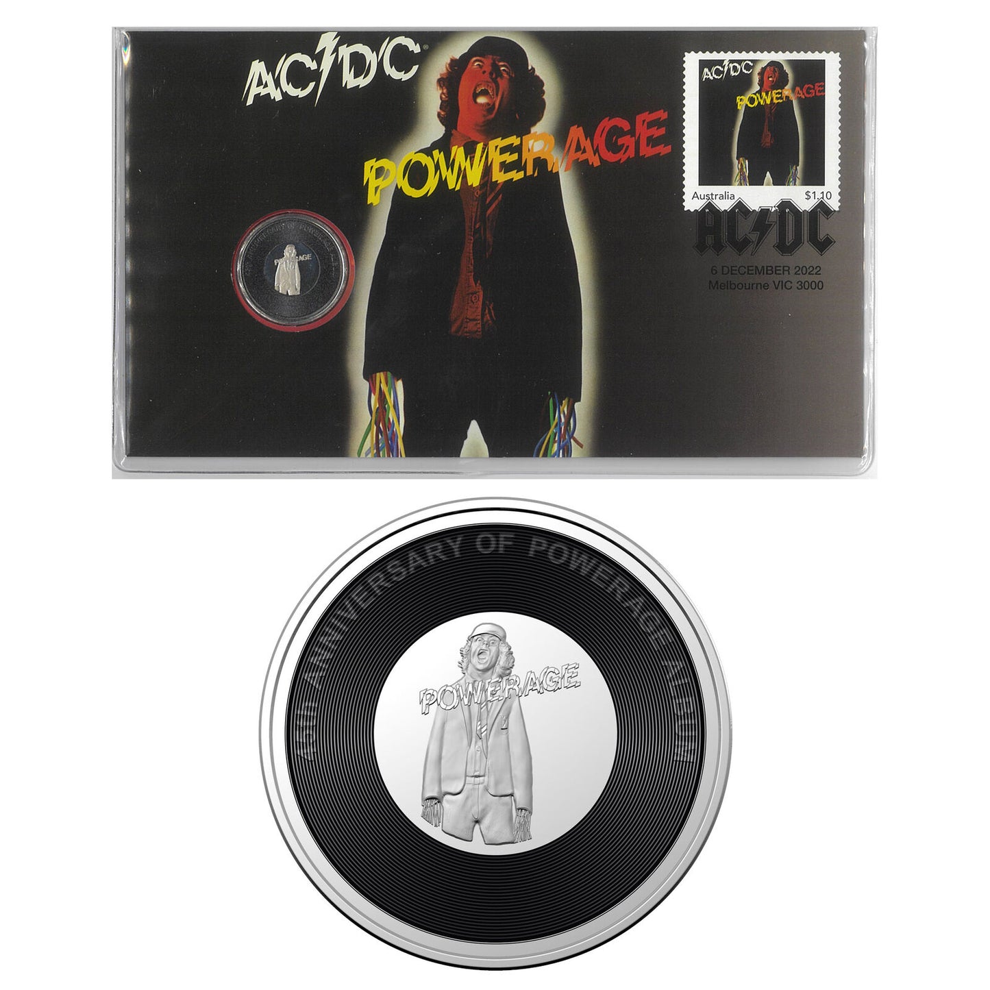 2022 AC/DC Powerage Album 20c Coin PNC