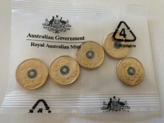 2021 AMBULANCE SERVICE RAM BAG - 5 UNCIRCULATED $2 COINS