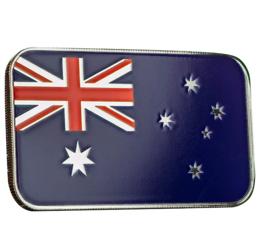 Australia Flag 1 oz Silver Color Bar