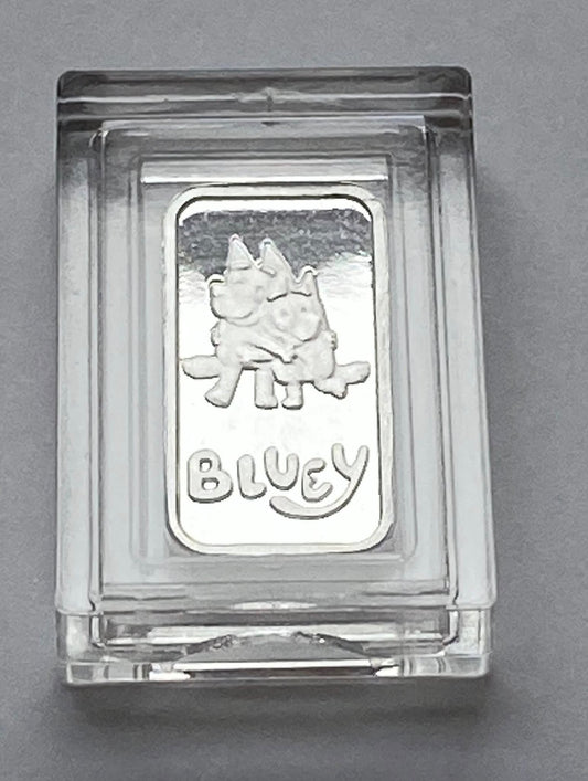 1 gram BLUEY silver bars .999