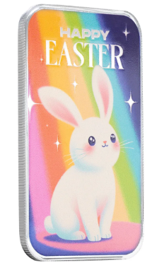 Easter | Happy Easter Bunny 1 oz Silver Easter Color Bar
