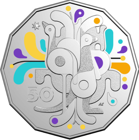 2025 CELEBRATE COLOURED 50c RAM