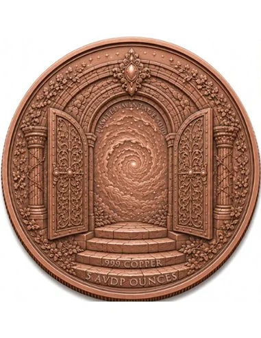 PRE ORDER - COSMIC STAIRCASE Colorized 5 Oz Copper Medal