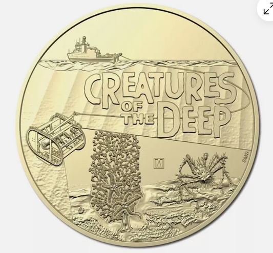 2023 $1 Creatures Of The Deep - ‘ M ' Mintmark Coin