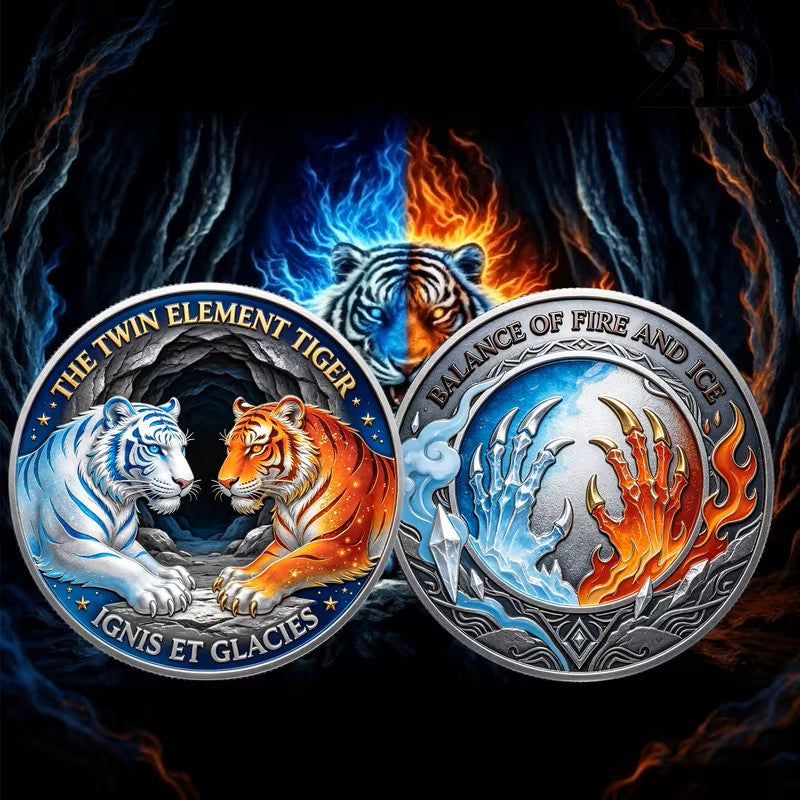 Fire and Ice Tiger commemorative collectable