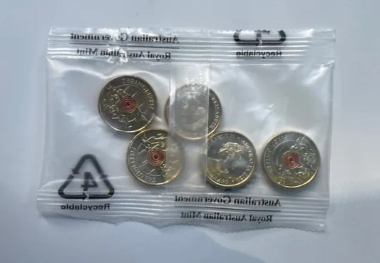 2020 FIREFIGHTER RAM BAG 5 UNCIRCUATED $2 COINS