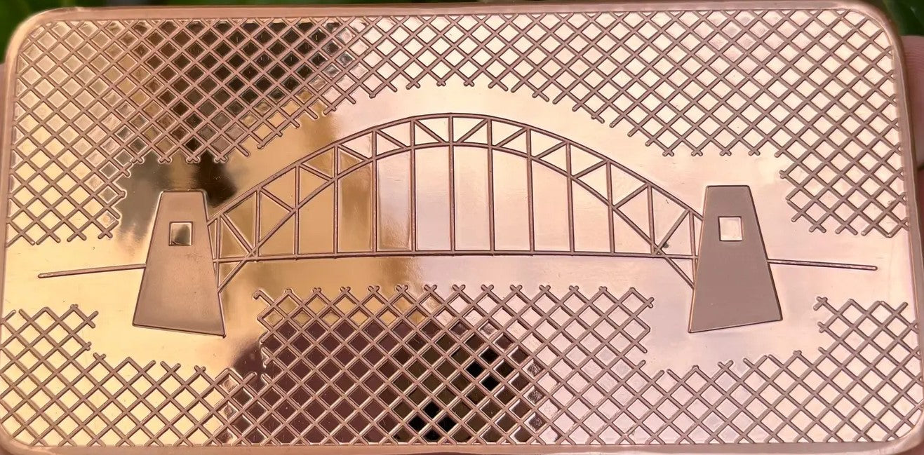 Extra large 10 Oz .999 copper bullion bar "YEAR OF THE DRAGON”