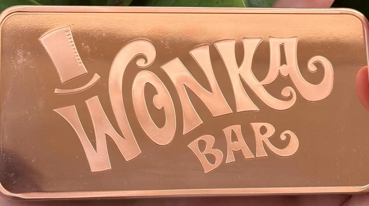 Extra large 10 Oz .999 “WONKA BAR” copper bullion bar