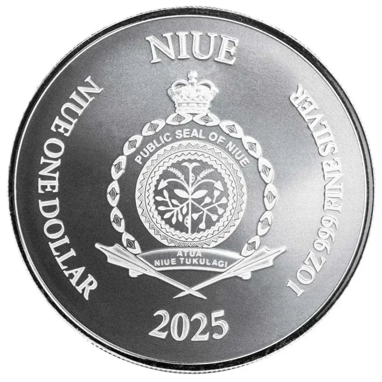 STACKER OPPORTUNITY - NEW ARRIVAL - Scottsdale Mint Lady Justice 2025 1oz Silver Niue Bullion Coin