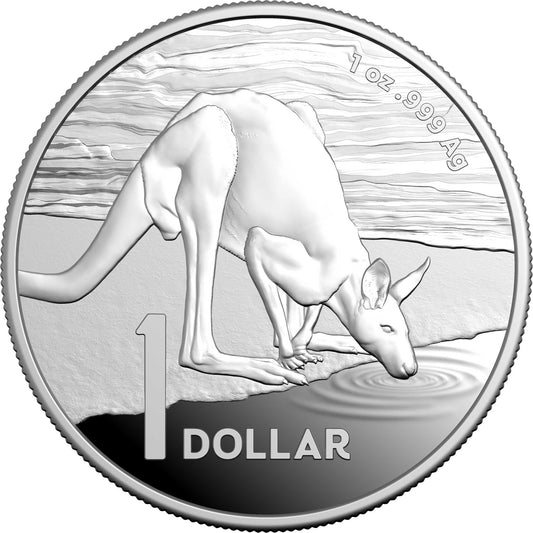 2024 Kangaroo Series - $1 1oz Fine Silver Proof Coin