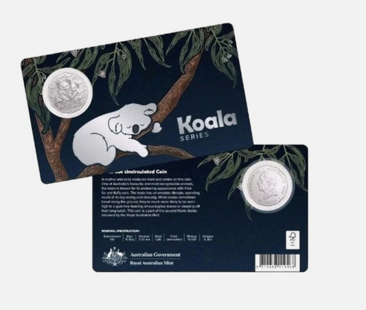 2025 KOALA SERIES UNCIRCULATED 50C CARDED RAM
