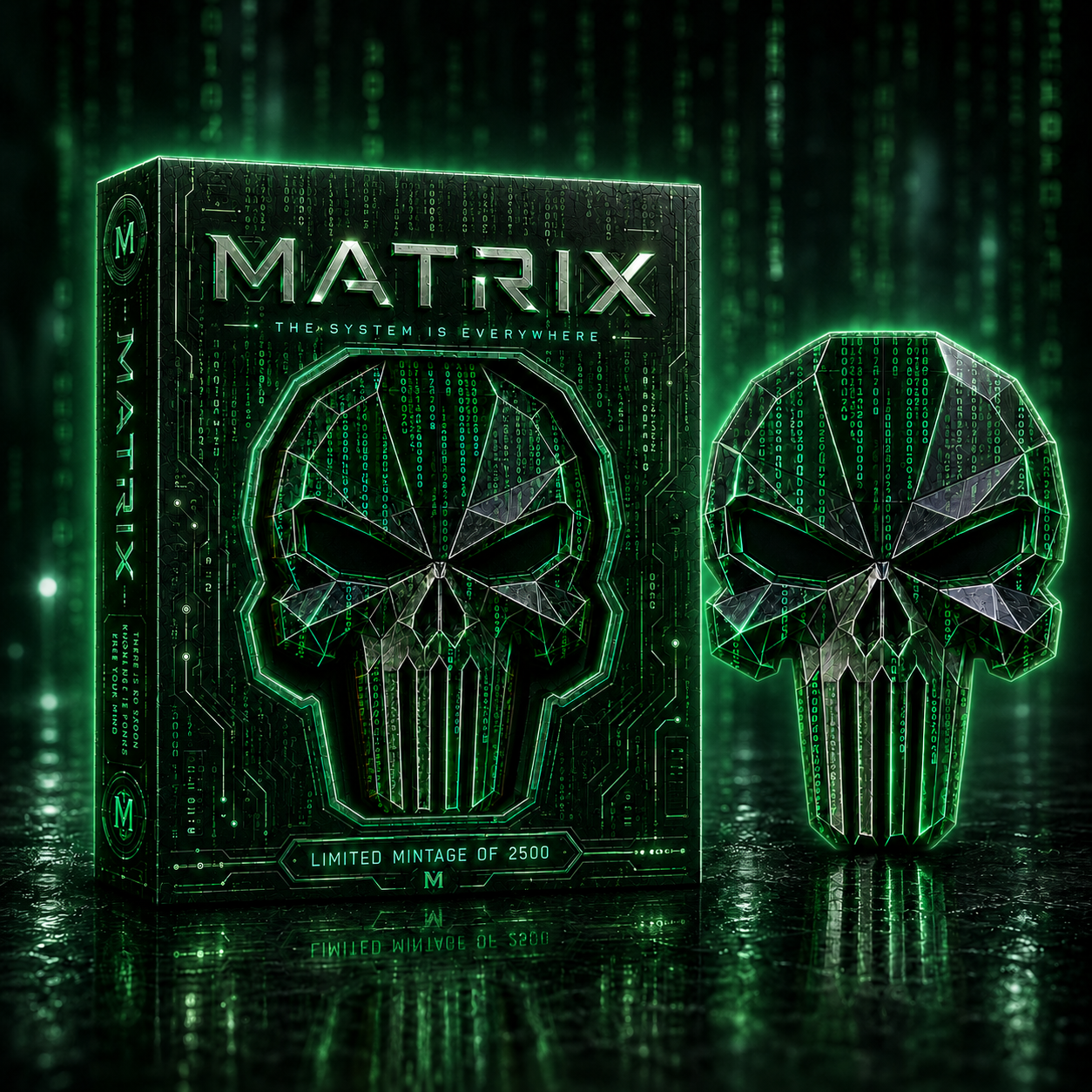PRE ORDER - 2026 MATRIX CODE SKULL COLOURISED 3 OZ COPPER COLLECTABLE