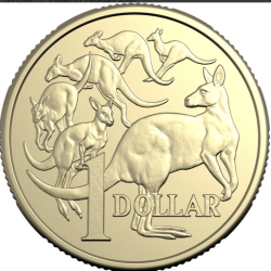 2026 $1 Coin Mob of 6 Roos Uncirculated Coin -Single