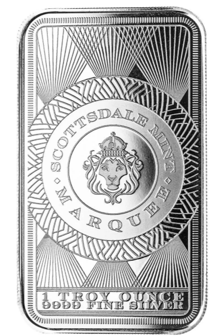 Marquee Peacock 1 oz Silver Bar