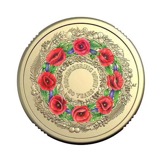 80th Anniversary- End of WWII Poppy Wreath Limited Edition Impressions PNC