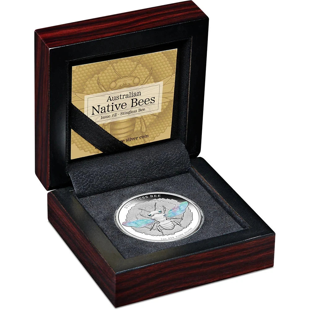 Australian Native Bees 2026 $2 Stingless Bee Hologram 1oz Silver Proof Coin