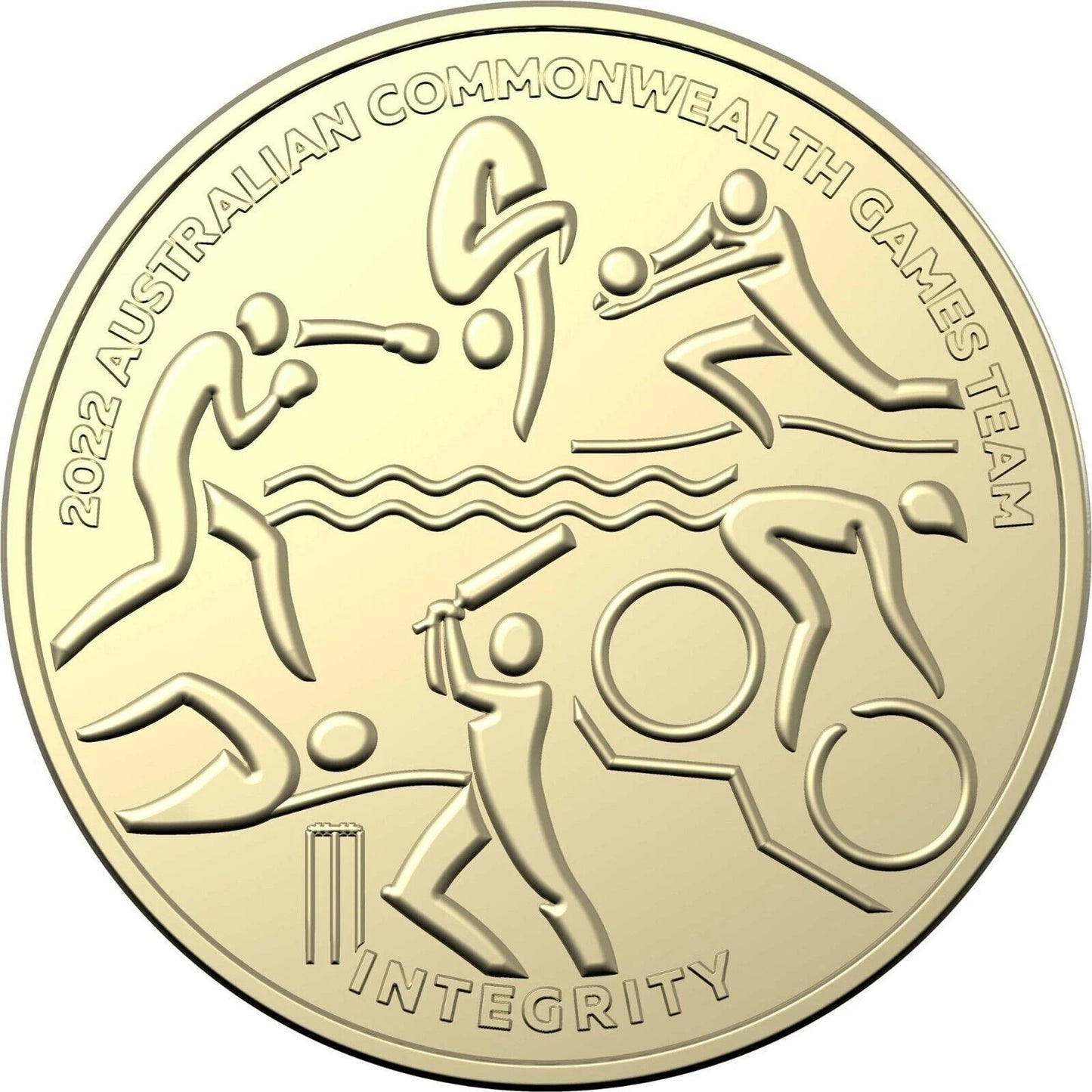 2022 $1 Coin Commonwealth Games Team INTEGRITY - UNC