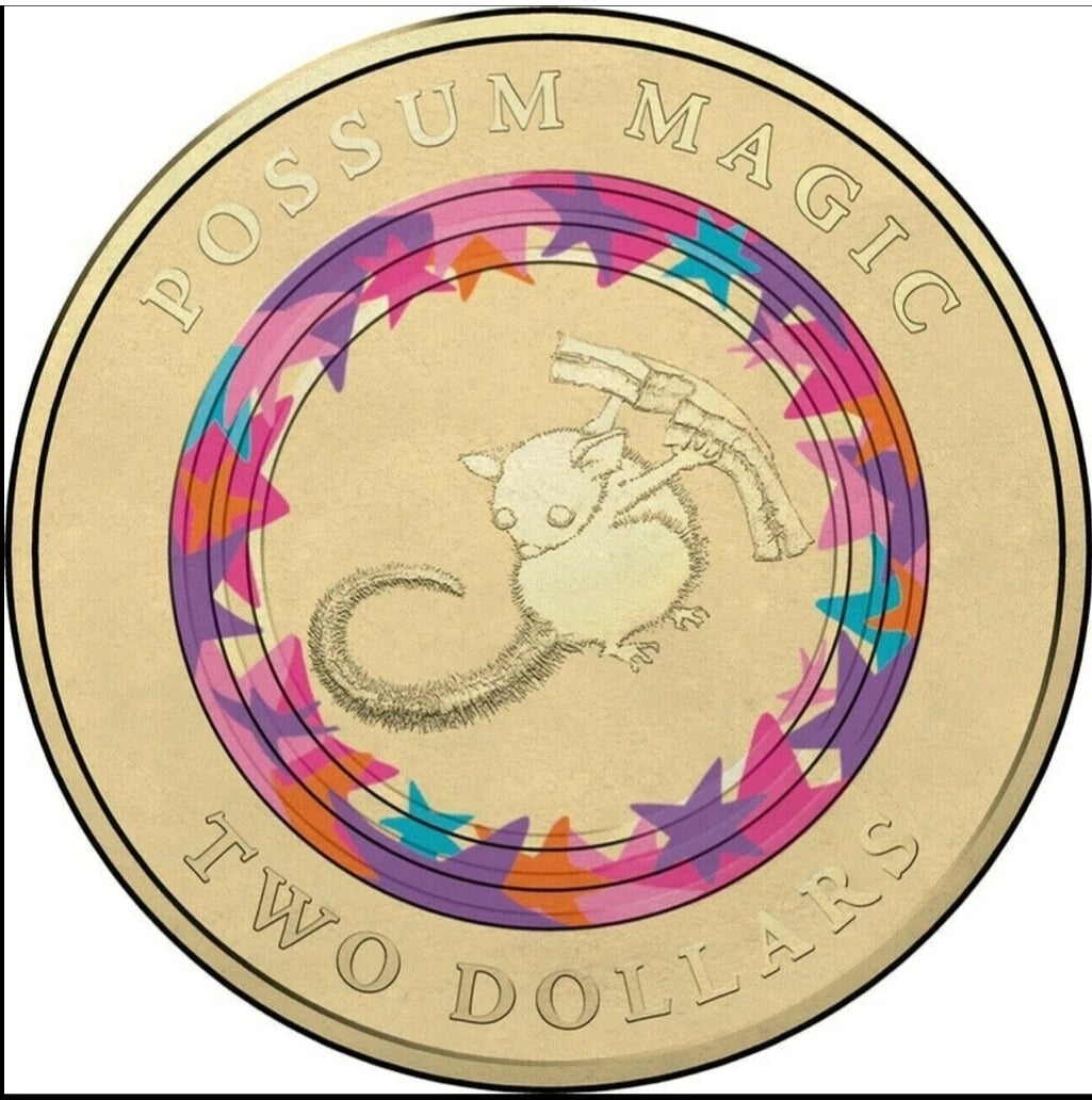 2017 Possum Magic $2 - Hush Can See Tail Circulated