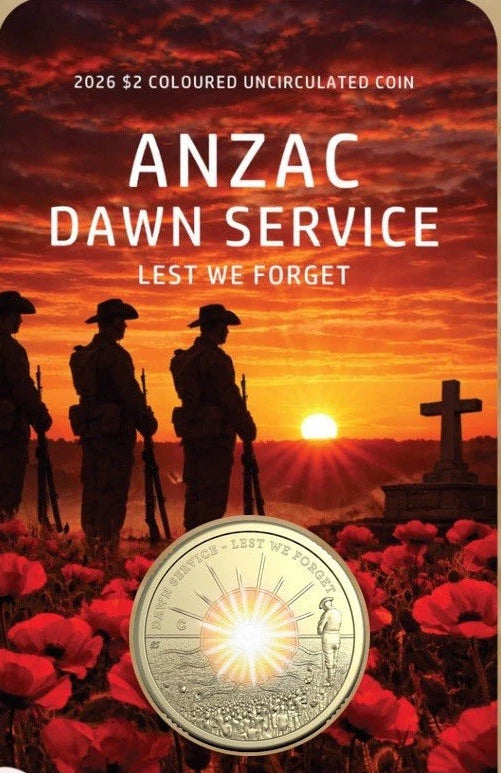 NEW PRODUCT - 2026 $2 Dawn Service Uncirculated Coin On Custom Card