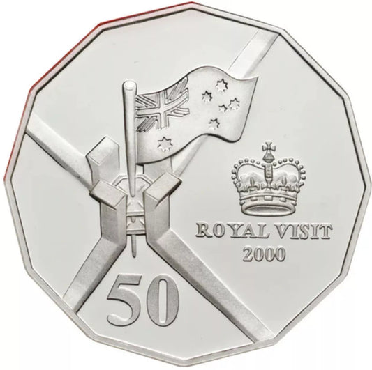 2000 ROYAL VISIT 50c CIRCULATED