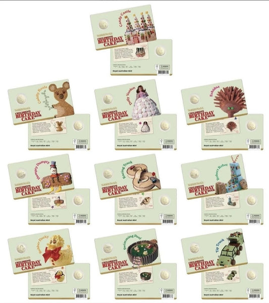 2025 WOMENS WEEKLY CARDED COIN BUNDLE X 9 - NO CHOO CHOO