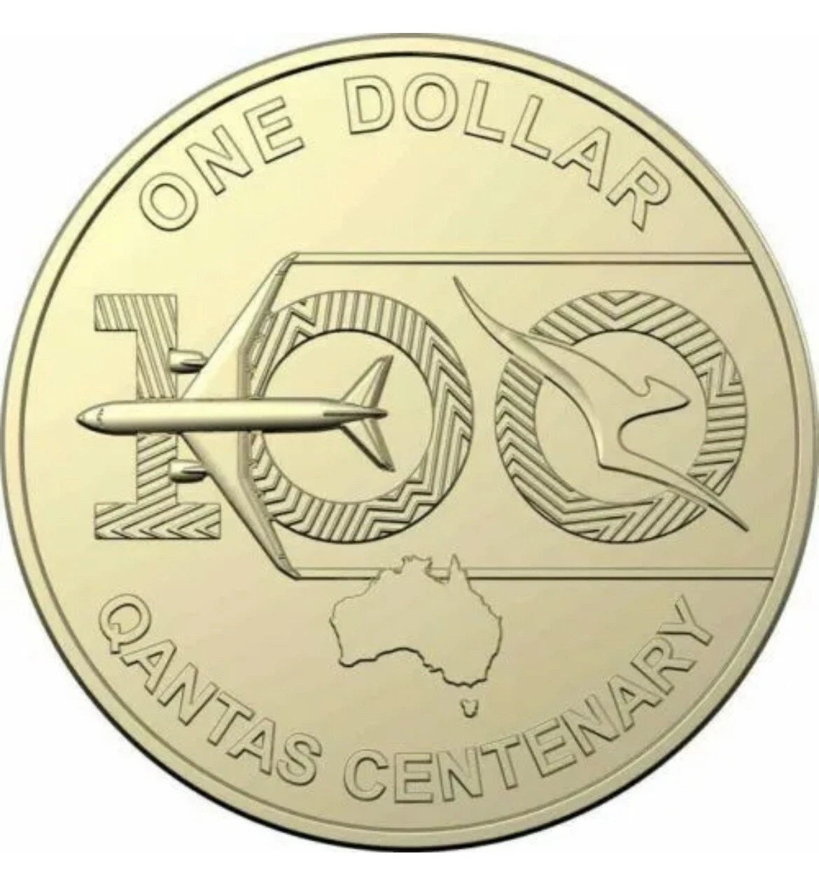 2020 100 YEARS OF QANTAS $1 UNCIRCULATED