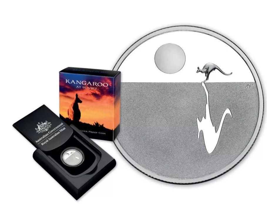2012 $1 Kangaroo at Sunset Silver Proof Coin