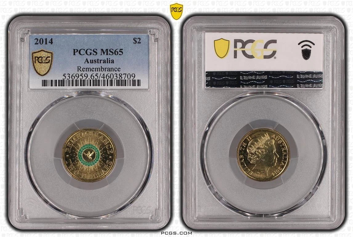 PCGS MS65 2014 GREEN DOVE