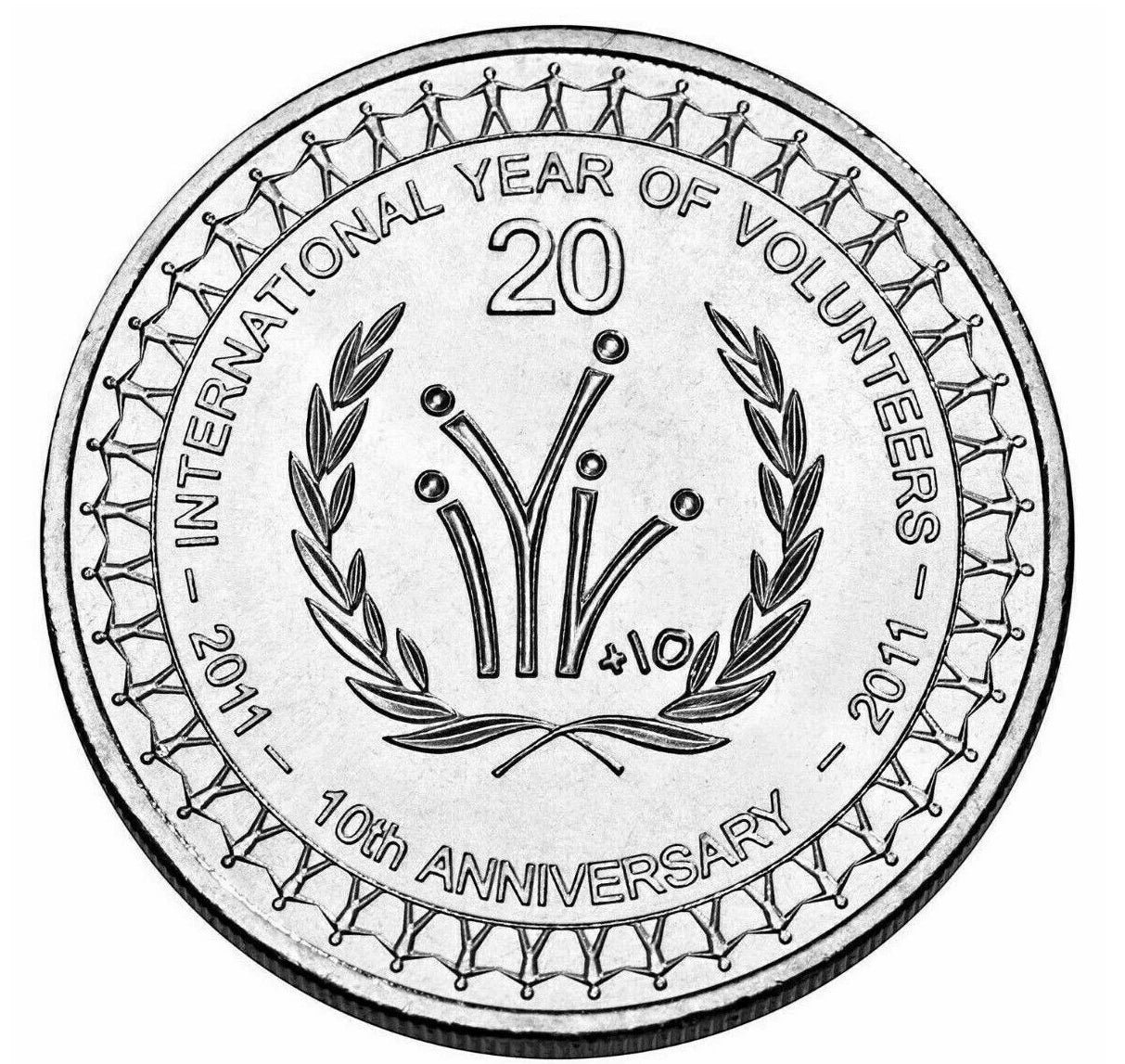 2011 YEAR OF VOLUNTEERS 20c UNCIRCULATED