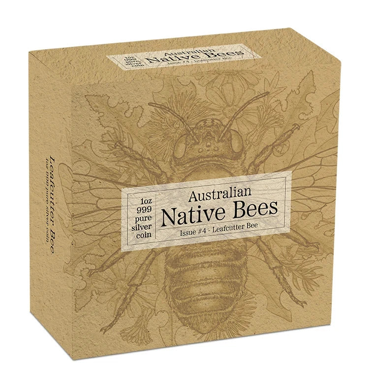 2026 Niue $2 Native Bees "LEAFCUTTER BEE" 1oz Silver Proof Hologram Coin (Preorder)