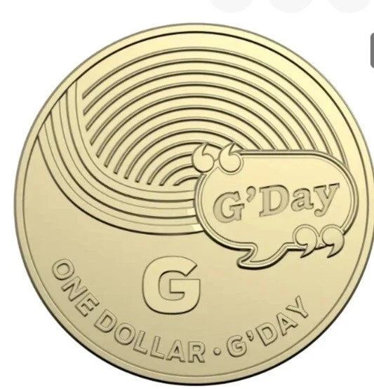 2019 Great Aussie Coin Hunt 1 "G" - G'DAY - $1 Coin - Circulated