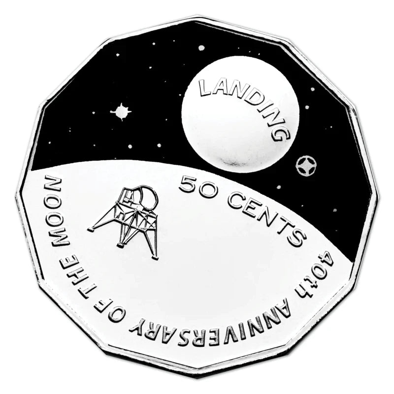 2009 50 Cent Uncirculated Coin 40th Anniversary of Moon Landing