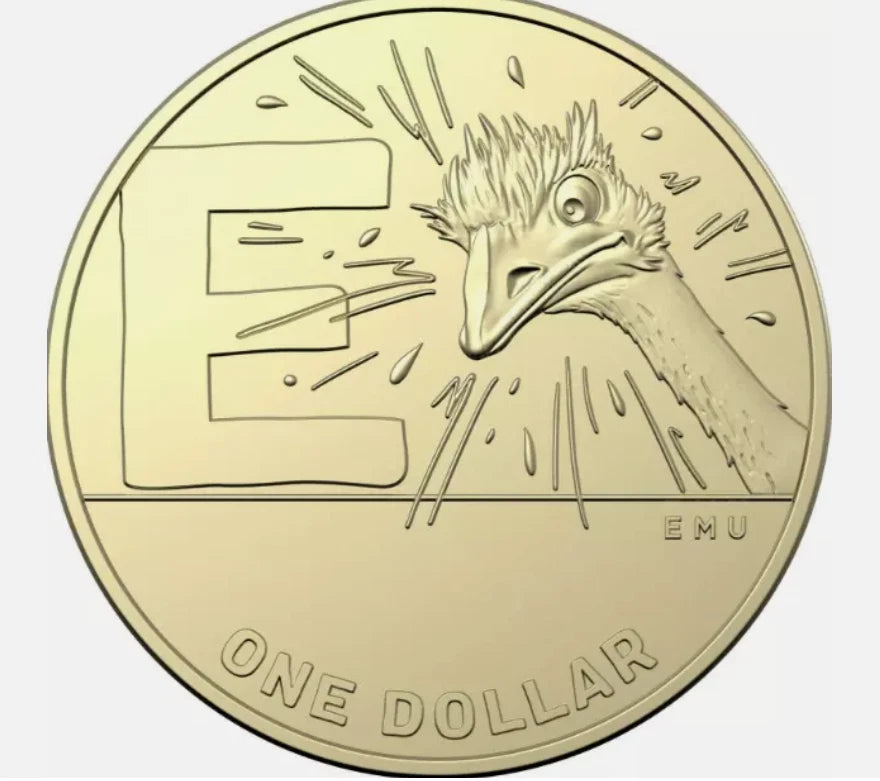 2021 GREAT AUSSIE COIN HUNT 2 - "E" EMU - CIRCULATED $1 COIN
