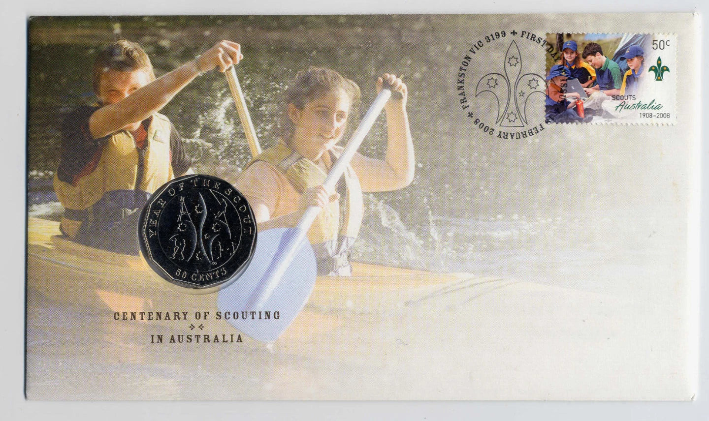 2008 50 cent PNC Centenary of Scouting In Australia