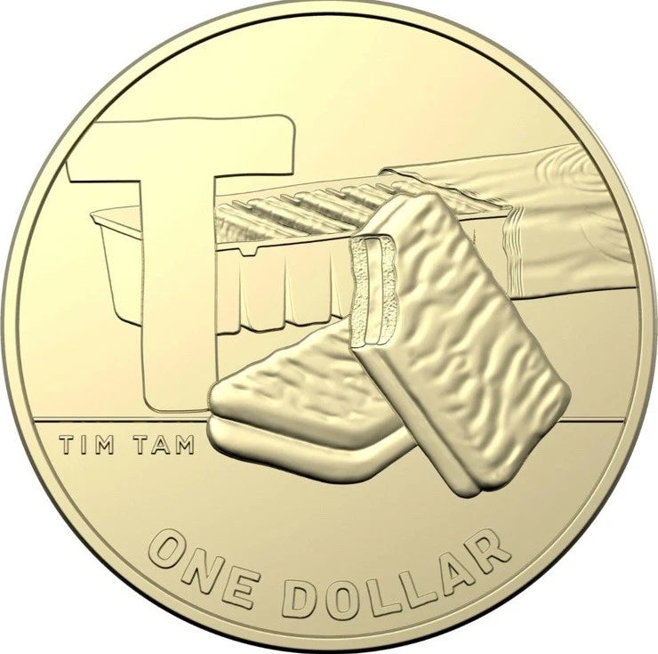 2021 GREAT AUSSIE COIN HUNT 2 - "T" TIM TAM - CIRCULATED $1 COIN