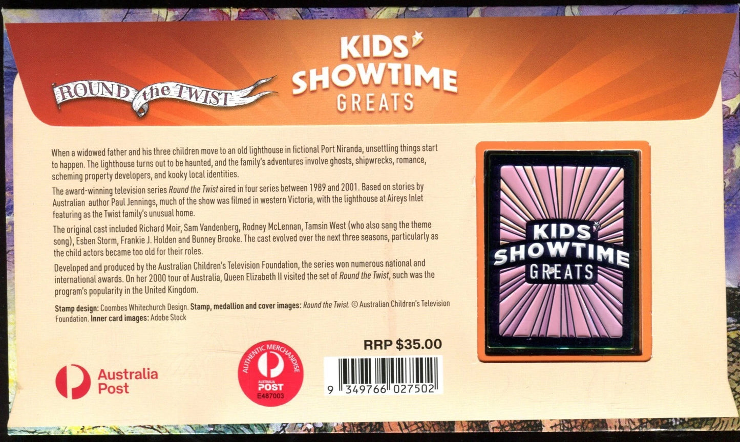 2024 Kid's Showtime Greats (Round The Twist) Medallion FDC/PMC