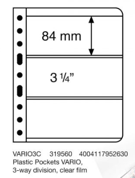RENNIKS Vario 3c - banknote sleeves pack of 5