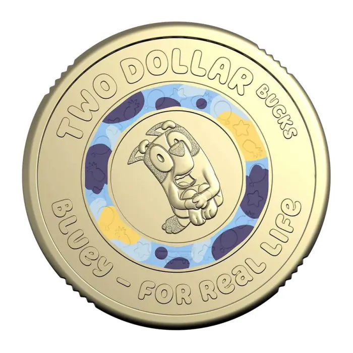 2026 BLUEY COLOURED $2 COIN UNCIRCULATED