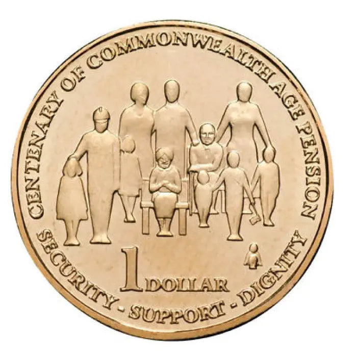 2009 Centenary of the Age Pension Circulated $1 coin